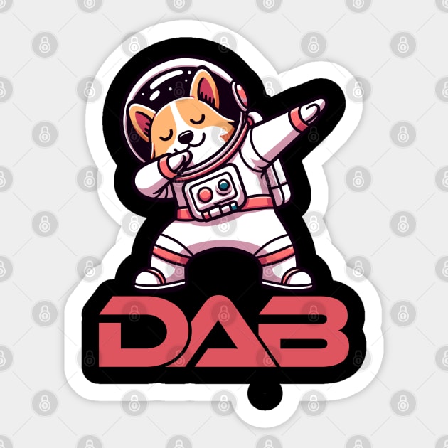 Dabbing Space Cat Astronaut Sticker by Bennybest